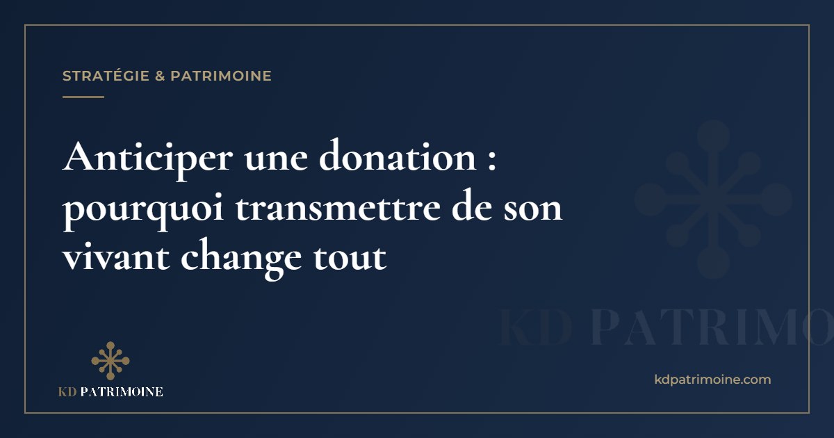 Lire la suite à propos de l’article Anticiper une donation : pourquoi transmettre de son vivant change tout