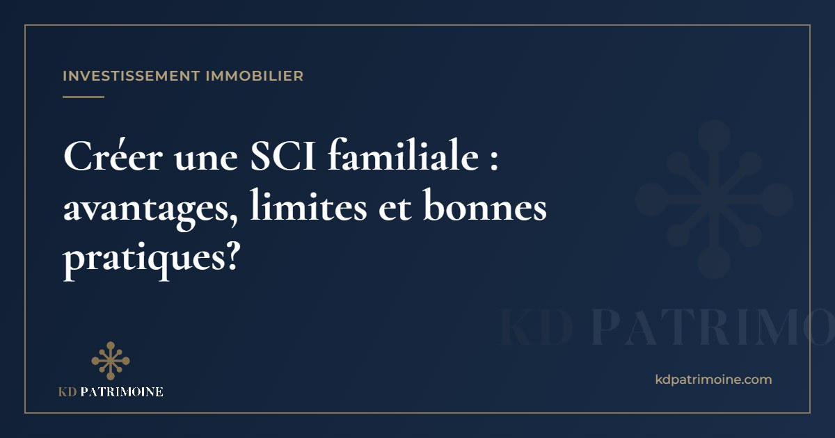 Lire la suite à propos de l’article Créer une SCI familiale : avantages, limites et bonnes pratiques?