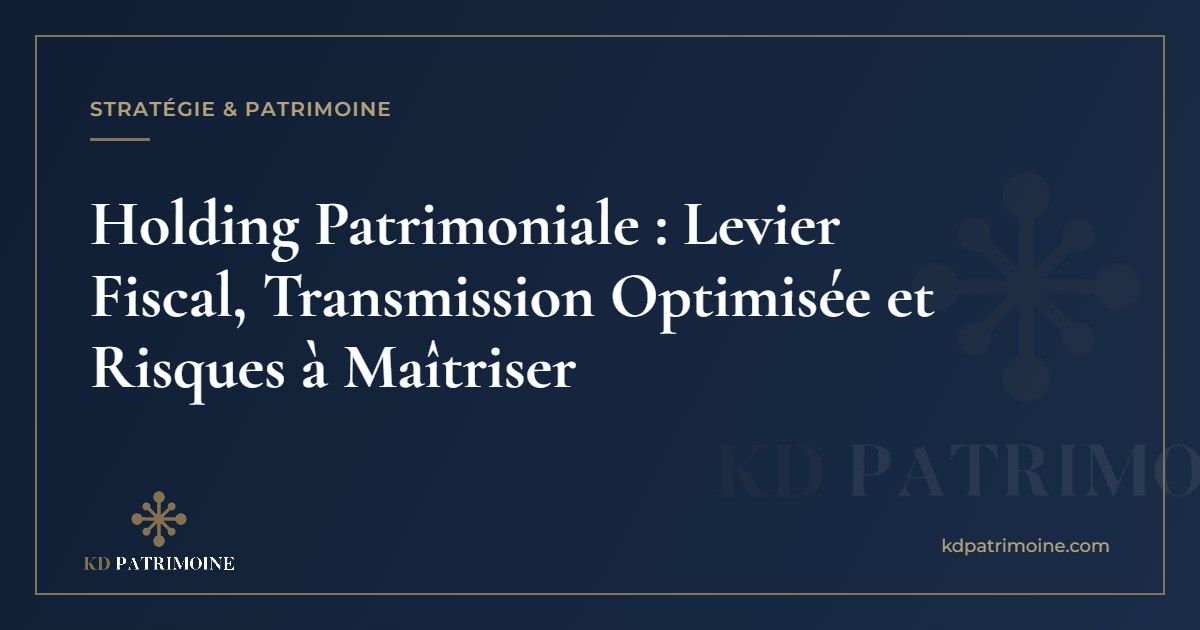 Vous consultez actuellement Holding Patrimoniale : Levier Fiscal, Transmission Optimisée et Risques à Maîtriser