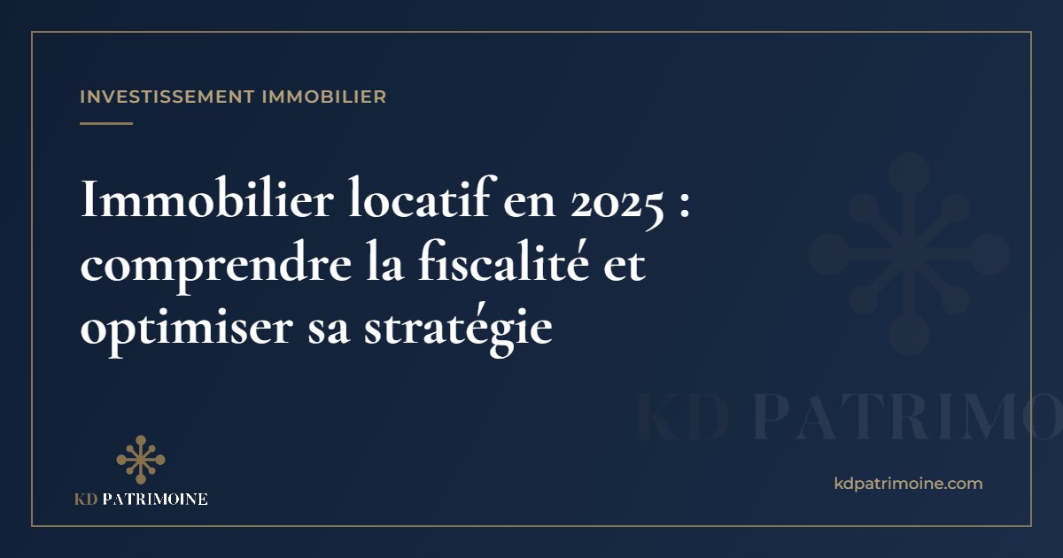 Vous consultez actuellement Immobilier locatif en 2025 : comprendre la fiscalité et optimiser sa stratégie