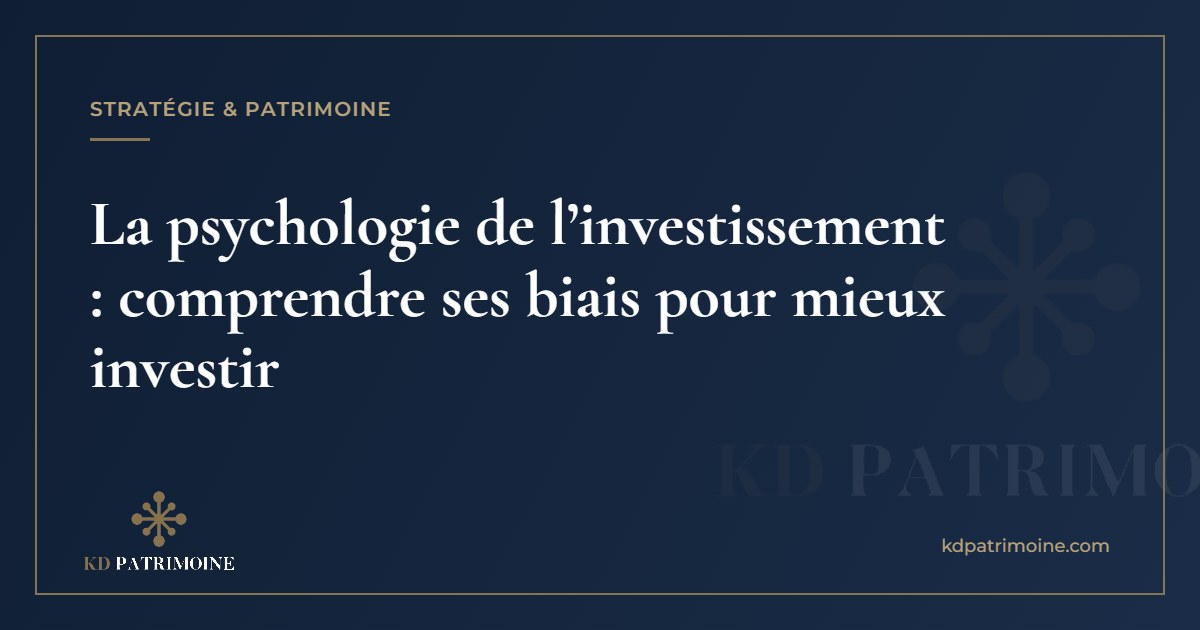 Vous consultez actuellement La psychologie de l’investissement : comprendre ses biais pour mieux investir