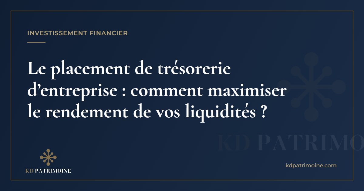 Lire la suite à propos de l’article Le placement de trésorerie d’entreprise : comment maximiser le rendement de vos liquidités ?