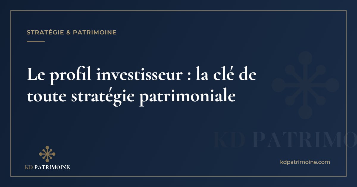 Vous consultez actuellement Le profil investisseur : la clé de toute stratégie patrimoniale