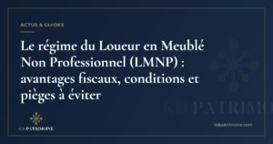 Lire la suite à propos de l’article Le régime du Loueur en Meublé Non Professionnel (LMNP) : avantages fiscaux, conditions et pièges à éviter