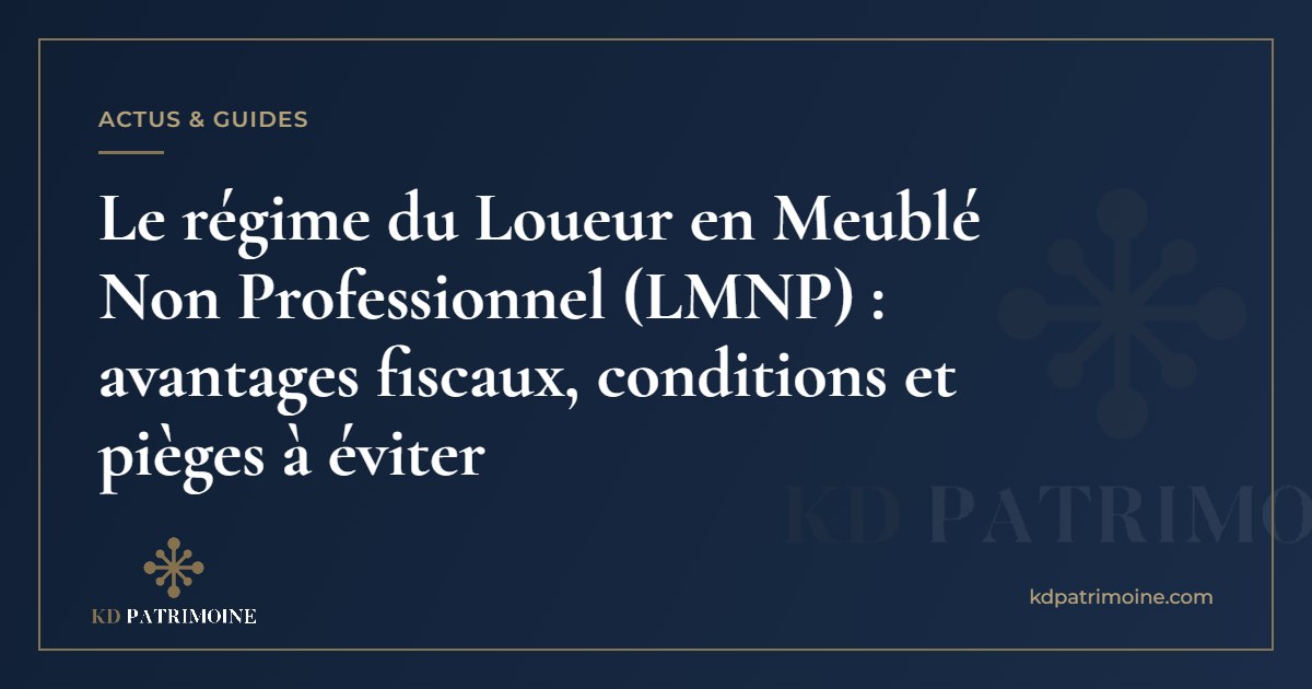 Lire la suite à propos de l’article Le régime du Loueur en Meublé Non Professionnel (LMNP) : avantages fiscaux, conditions et pièges à éviter