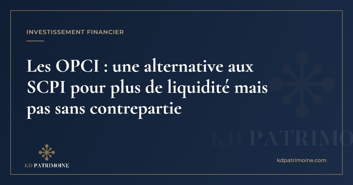 Lire la suite à propos de l’article Les OPCI : une alternative aux SCPI pour plus de liquidité mais pas sans contrepartie