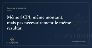 Lire la suite à propos de l’article Même SCPI, même montant, mais pas nécessairement le même résultat.