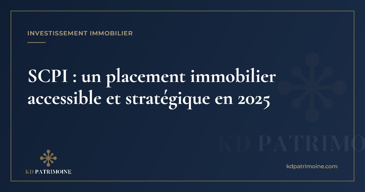 Vous consultez actuellement SCPI : un placement immobilier accessible et stratégique en 2025